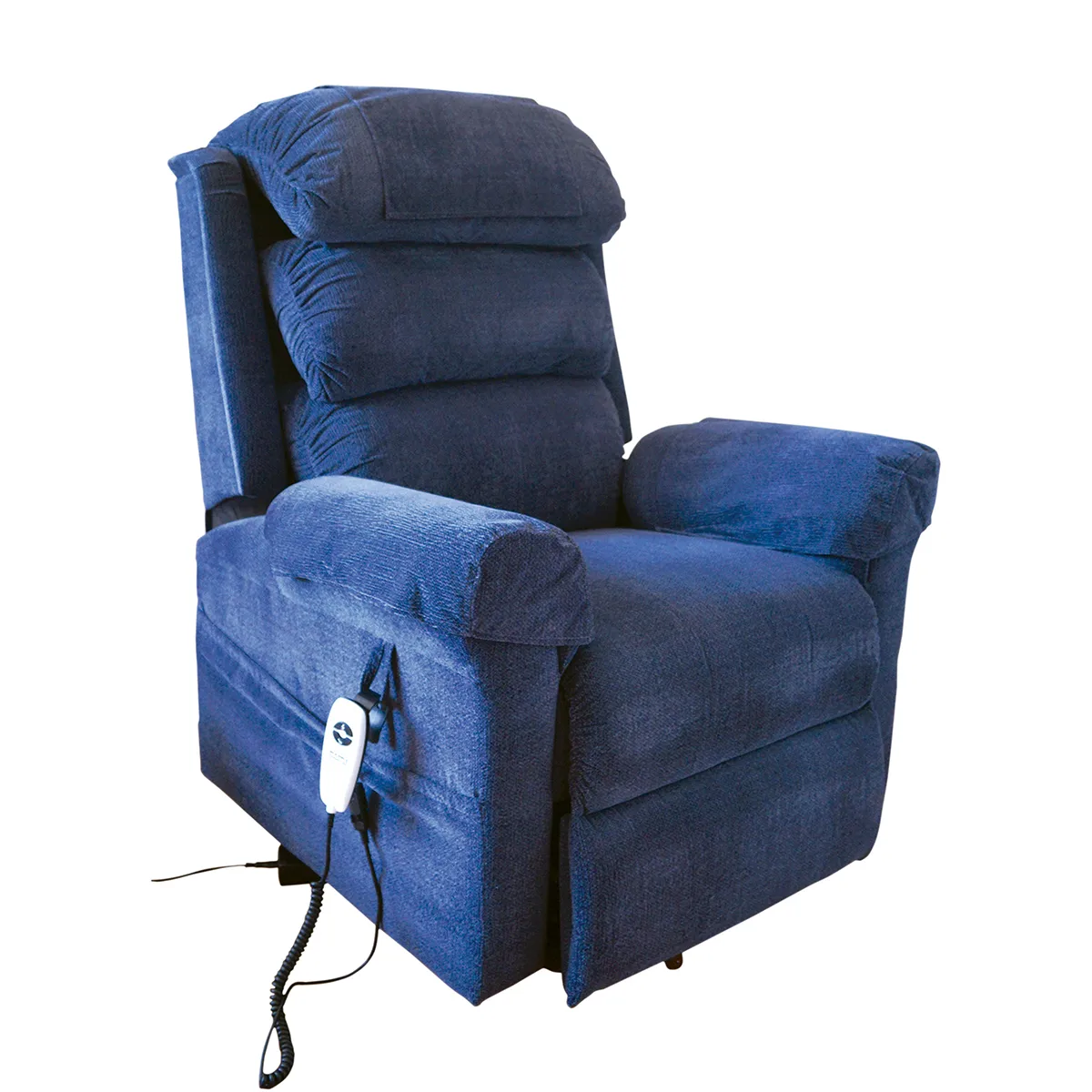 Ecclesfield Rise and Recline chair in Blue.jpg